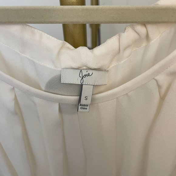 Joie Eleanor Matte Silk Tie Back Blouse, Great Condition, Cream/White, S… - Picture 5 of 9
